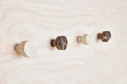 OYOY Savi marble hook no.1, Choko Beige New