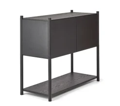 Gejst Sceene bookcase C, oiled oak Black Hot