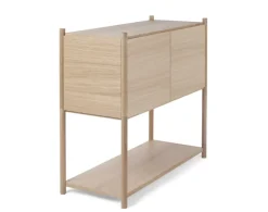 Gejst Sceene bookcase C, Light oak Brown