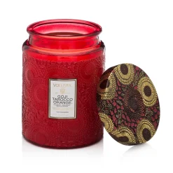 Voluspa Scented candle glass jar 100 hours, Goji Tarocco Orange Red Sale