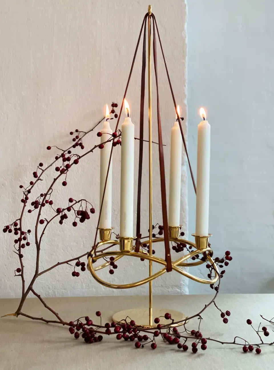 Georg Jensen Season candleholder Ø26 cm, gold plated Gold-coloured Online