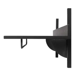 Ferm Living Sector shelf with hanging rail 37x87 cm, ash- brass Black Discount