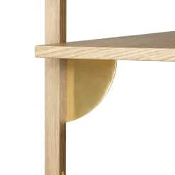 Ferm Living Sector shelfS/L, Oak-bronze Brown Clearance
