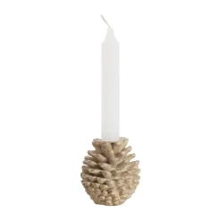 Lene Bjerre Serafina candle holder 8 cm, Antique gold light Gold-coloured