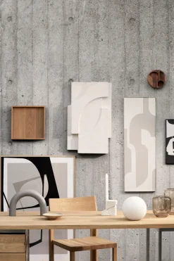 Kristina Dam Studio Serif Relief wall decoration M, Off White Online