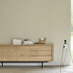 Ethnicraft Shadow sideboard, Oak-wax oil 3 doors 3 drawers Beige Outlet