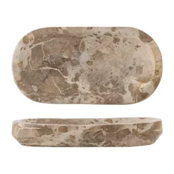 Bloomingville Shao tray marble 24.5x12.5 cm, Natural Brown Discount