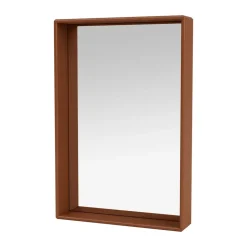 Montana Shelfie colour frame mirror 46.8x69.6 cm, Hazelnut Brown Discount