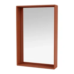 Montana Shelfie colour frame mirror 46.8x69.6 cm, Hokkaido BrownOrange Online