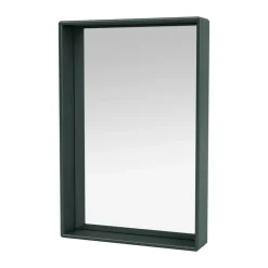Montana Shelfie colour frame mirror 46.8x69.6 cm, BlackJade Green Sale