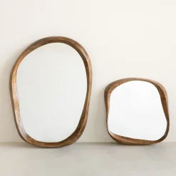 URBAN NATURE CULTURE Shizu mirror L 50x70 cm, Golden oak Brown