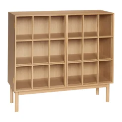 Hübsch Shoji cabinet wide, Oak Beige