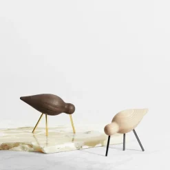 Normann Copenhagen Shorebird walnut-brass, medium Brown Best