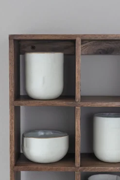 Mette Ditmer Showcase wall shelf 40x53 cm, Dark oiled oak Brown