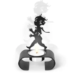 Solstickan Design Silhuett candle holder 9.3x13.3 cm, Black Online