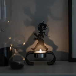 Solstickan Design Silhuett candle holder 9.3x13.3 cm, Black Online