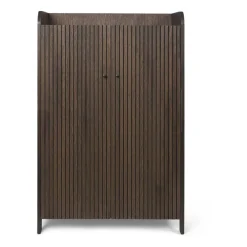 Ferm Living Sill Low cabinet, Dark stained oak Brown