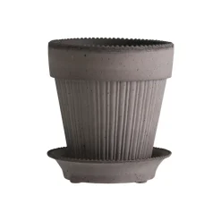 Bergs Potter Simona flower pot Ø12 cm, Grey Clearance