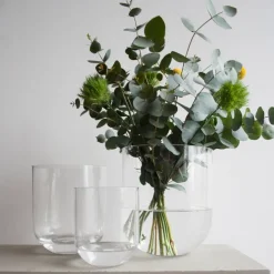 DBKD Simple glass vase large, Clear Transparent Hot
