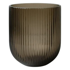 DBKD Simple Stripe glass vase , Medium Brown Online