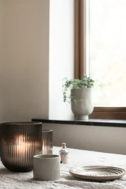 DBKD Simple Stripe glass vase , Medium Brown Online