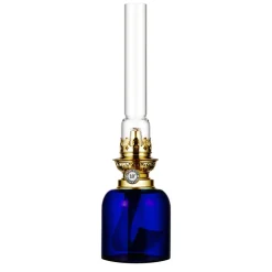 Karlskrona Lampfabrik Skeppsholmen paraffin lamp, Cobolt Blue Discount