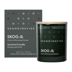 Skandinavisk Skog scented candle with lid, 65 g Green New