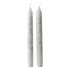 Wik & Walsøe Slåpeblom tapered candle 2-pack, Blue New