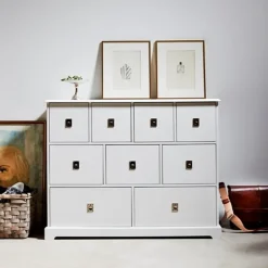 Mavis Smögen chest of drawers, , 4 drawers, chrome White Hot