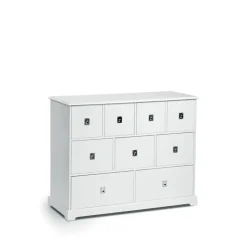 Mavis Smögen chest of drawers, , 9 drawers, chrome White Best