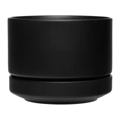 Arabia SN Pot Ø19 cm, Matte black Transparent New