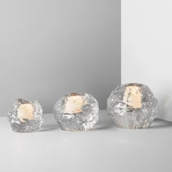 Kosta Boda Snowball candle holder 3-pack, 3-pack Transparent Outlet