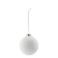 Scandi Living Snowing baubles 6-pack, White Best