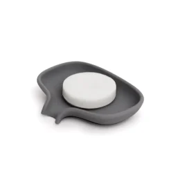 Bosign Soap dish with drainage spout silicone, Grafite Grey Discount