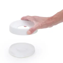 Bosign Soap tray with concealed drain spout in silicone - medium, White Discount