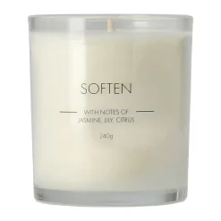 Scandi Essentials Soften scented candle, 260 g White Discount