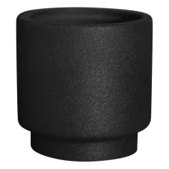 DBKD Solid flower pot cast iron, Small Ø10 cm GreyBlack Discount
