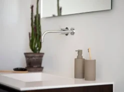 Zone Denmark Solo toothbrush mug, Taupe Brown Sale