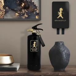 Solstickan Design Solstickan fire blanket 16x2.7x25 cm, Black-gold BlackGold-coloured Online