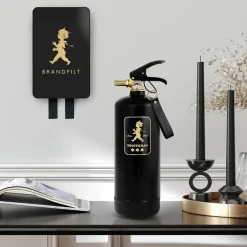 Solstickan Design Solstickan fire blanket 16x2.7x25 cm, Black-gold BlackGold-coloured Online