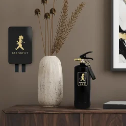 Solstickan Design Solstickan fire blanket 16x2.7x25 cm, Black-gold BlackGold-coloured Online