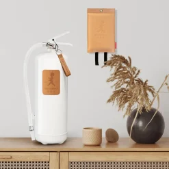 Solstickan Design Solstickan fire extinguisher 6 kg, White-light leather Brown