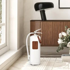 Solstickan Design Solstickan fire extinguisher 6 kg, White-dark leather Brown Outlet