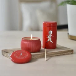 Solstickan Design Solstickan gift box scented candles + matchstick tube, -scented candle cinnamon & orange Red Best
