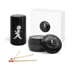 Solstickan Design Solstickan gift box scented candles + matchstick tube, -scented candle cedarwood Black New