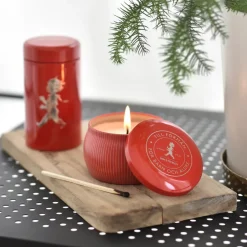 Solstickan Design Solstickan scented candle 25 h, -cinnamon & orange Red