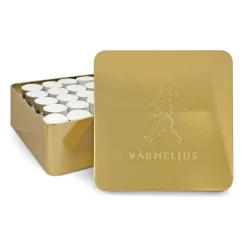 Solstickan Design Solstickan tealight box 21x21 cm, Gold Gold-coloured Clearance