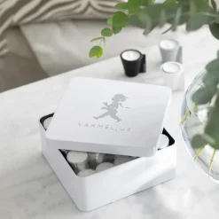 Solstickan Design Solstickan tealight box 21x21 cm, high gloss White New
