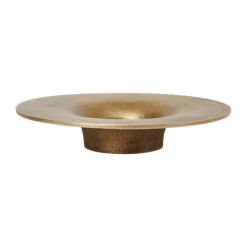 Ferm Living Soothe block candle holder Ø16 cm, Brass Finish Gold-coloured Online