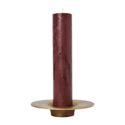 Ferm Living Soothe block candle holder Ø16 cm, Brass Finish Gold-coloured Online